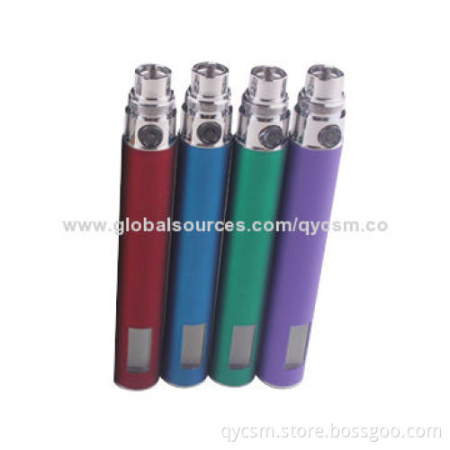 650mAh eGo LCD Batteries with 3.3-4.2V Working Voltage
